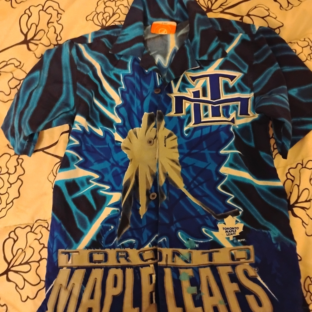 Toronto Maple Leafs Blue Graphic Men's Shirt